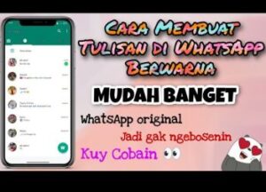 aplikasi membuat tulisan di whatsapp menjadi berwarna